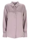 Forte Forte Classic Button-up Top In Purple