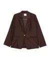 Forte Forte Buttoned Tailored Jacket In Black