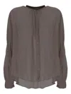 Forte Forte Buttoned Top In Gray