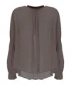 Forte Forte Buttoned Top In Gray