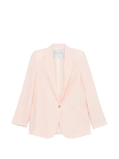 Forte Forte Button-up Blazer In Pink