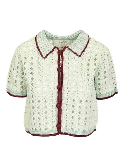 Forte Forte Cable Luxe Polo In Green