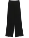 Forte Forte Straight Leg Trousers Elastic Waistband