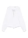 Forte Forte Pearl Decorative Bohemian Shirt In Blanco