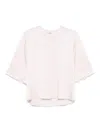 FORTE FORTE T SHIRT CREPE NUAGE