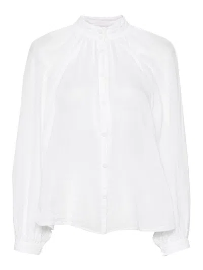 Forte Forte Forte_forte Cotton And Silk Blend Blouse In White