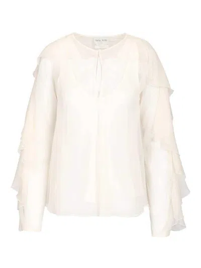 Forte Forte Ruffled Shirt In White