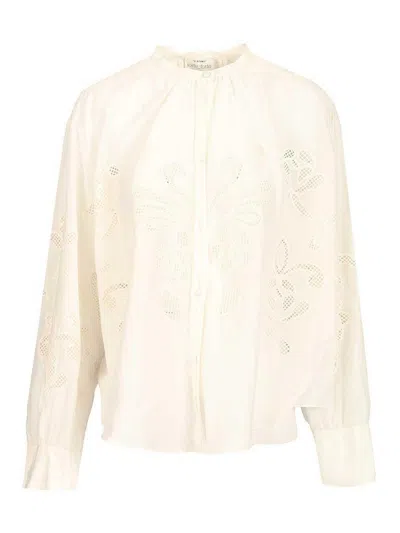 Forte Forte Intricate Embroidered Voile Bohemian Blouse In Pink