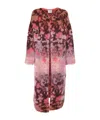 Forte Forte Abstract-pattern Cardi-coat In Red
