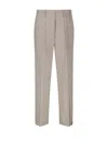 Forte Forte Trousers With Belt Loops And Pockets In Neutrals