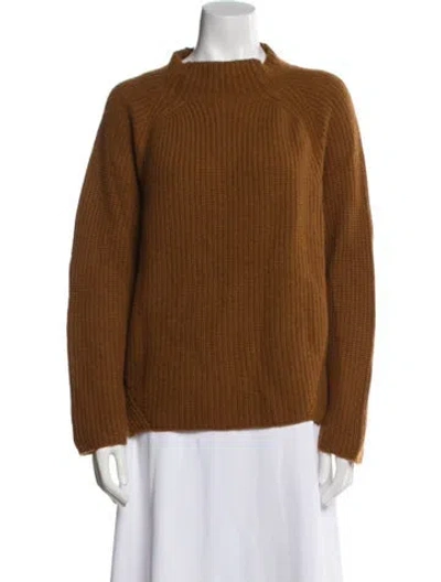 Pre-owned Forte Forte Cashmere Mock Neck Sweater In Brown