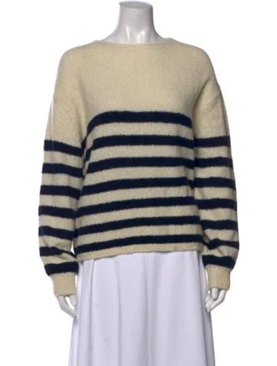 Pre-owned Forte Forte Cashmere Striped Sweater In Neutrals