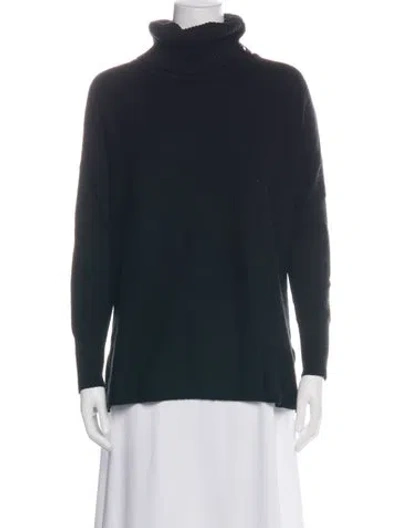 Pre-owned Forte Forte Cashmere Turtleneck Sweater In Black