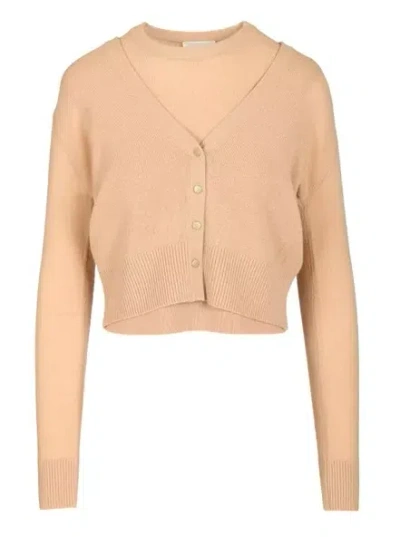 Forte Forte Cashmere Twin Set In Neutral