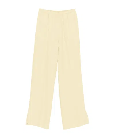 Forte Forte Elasticated-waist Linen Trousers In Neutral