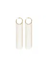 Forte Forte Chain-drop Hoop Earrings In Gold