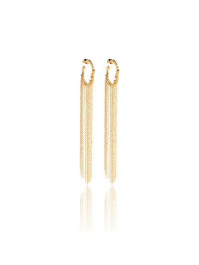 Forte Forte Chain Hoop Earrings In Gold