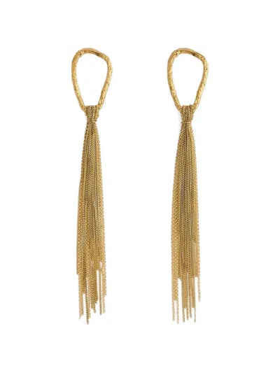 Forte Forte Chain-tassel Earrings In Gold