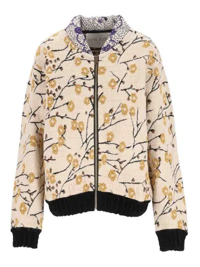 Forte Forte Chaqueta Bomber - Cherry Blossom In Neutral