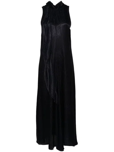 FORTE FORTE CHECK-JACQUARD MIDI DRESS