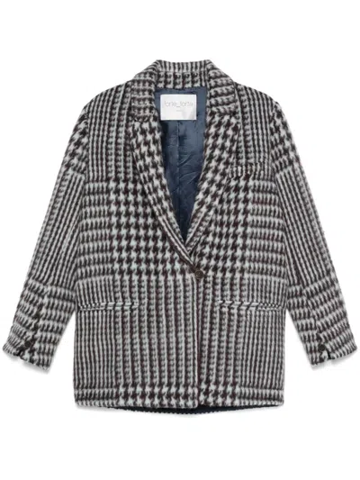 Forte Forte Check-pattern Coat In Red