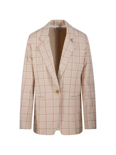 FORTE FORTE CHECKED SINGLE-BREASTED BLAZER