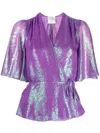FORTE FORTE FORTE FORTE CHIFFON SILK CROSS TOP