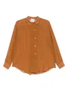 Forte Forte Forte_forte Chic Chiffon Silk Shirt In Braun
