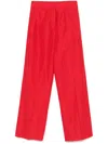 Forte Forte Straight-leg Trousers In Red