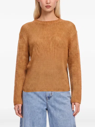 Forte Forte Chunky-knit Long-sleeve Sweater In Brown