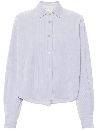 Forte Forte Classic-collar Corduroy Shirt In Purple