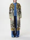 Forte Forte Bloom Mist Mohair Blend Jacquard Coat In Grün