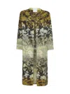 Forte Forte Bloom Mist Mohair Blend Jacquard Coat In Garden