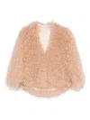 Forte Forte Neutrals Coats - Faux Fur Coats Women In Pink