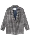Forte Forte Check-pattern Coat In Multicolour