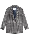 Forte Forte Check-pattern Coat In Red