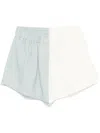 Forte Forte Colour-block Shorts In Neutrals