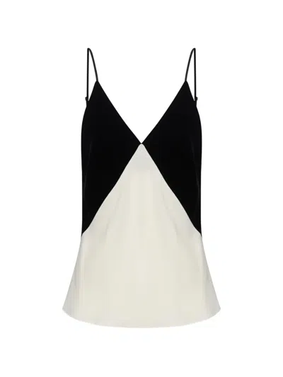 Forte Forte Colour-block Camisole Top In Black