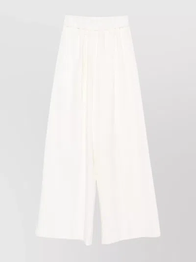 FORTE FORTE COMFORTABLE WIDE LEG COTTON TROUSERS