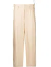 Forte Forte Concealed-front Trousers In Neutrals