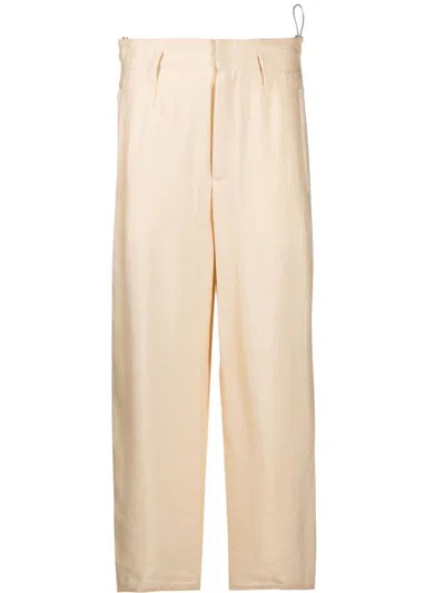 Forte Forte Concealed-front Trousers In Neutrals