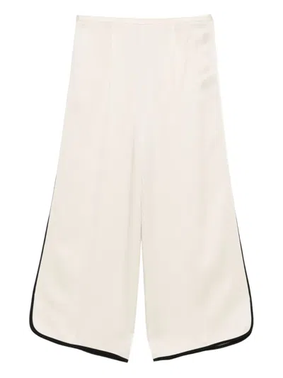 Forte Forte Contrasting Trim Concealed Fastening In White