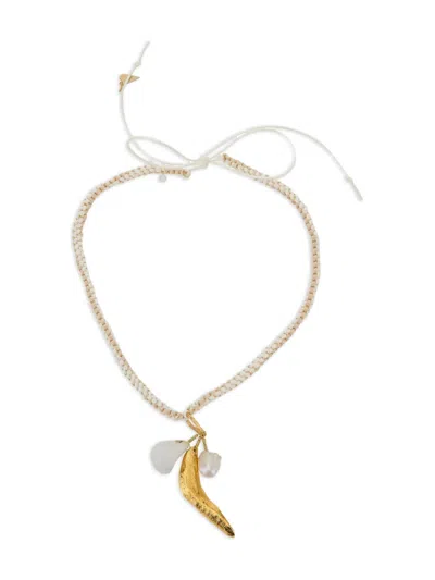 Forte Forte Cord Necklace In Gold