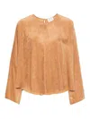 Forte Forte Corduroy Round-neck Blouse In Brown