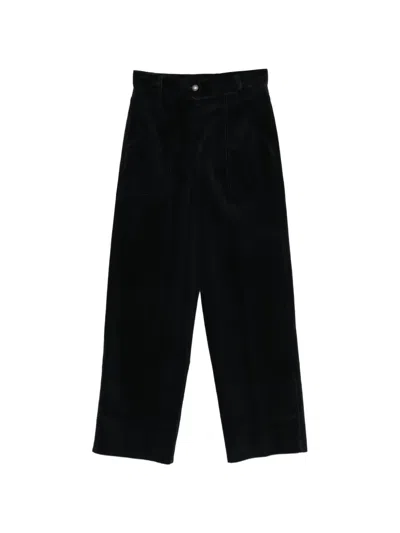 Forte Forte Corduroy Cotton Trousers In Blue