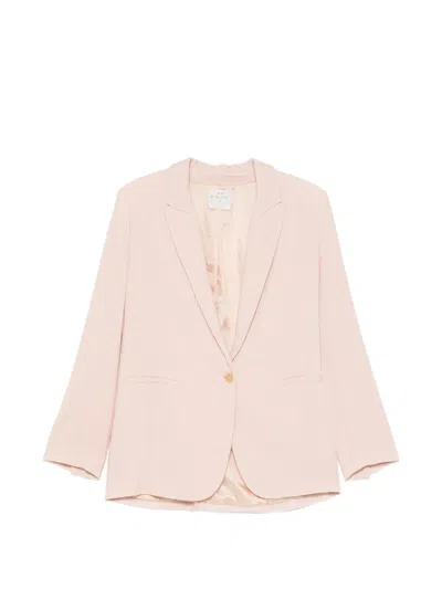 Forte Forte Corduroy Notch-lapel Jacket In Pink