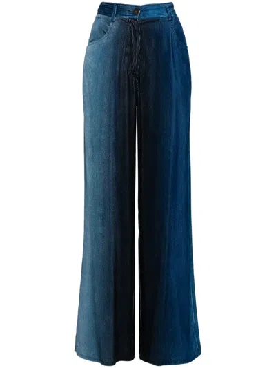 Forte Forte Corduroy Straight-leg Trousers In Blue