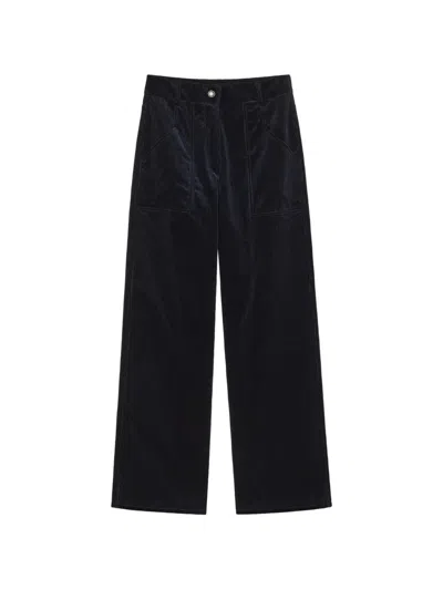 Forte Forte Corduroy Straight-leg Trousers In Blue
