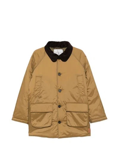 Forte Forte Corduroy-collar Parka Coat In Brown