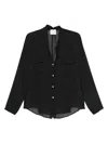 Forte Forte Button-fastening Pocket Shirt In Black